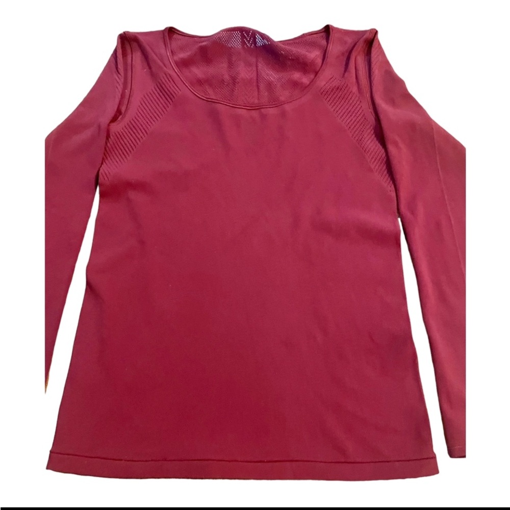 LULULEMON Swiftly Tech Long Sleeve 2.0. Cassis/Chianti. Sz. 8